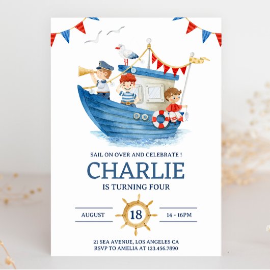 Sailor Nautical Summer Kaart