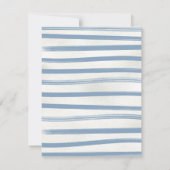 Sailor Nautische Ahoy Boy Baby shower Zeilboot Kaart (Achterkant)