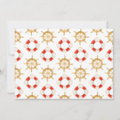 Sailor nautische zomer foto kaart (Achterkant)