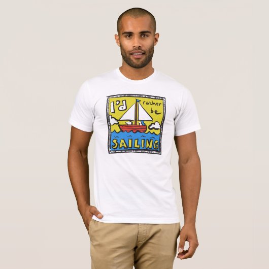 Sailor of Yachtsman Fun T-shirt (Voorkant volledig)