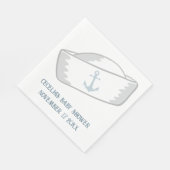 Sailor Pet Boy Nautisch Baby shower Servet (Hoek)