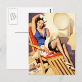 Sailor Pin-Up Briefkaart (Voorkant / Achterkant)