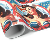 Sailor Pin-up Cadeaupapier (Rol Hoek)