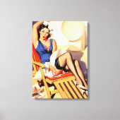 Sailor pin-up canvas afdruk (Voorkant)