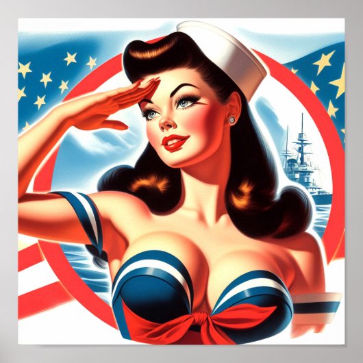  Sailor Pin-up Poster (Voorkant)
