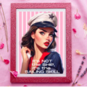 Sailor Pin Up Retro Meisje Art Print