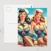 Sailor Pin Ups Briefkaart (Voorkant / Achterkant)