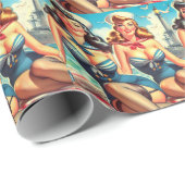 Sailor Pin Ups Cadeaupapier (Rol Hoek)