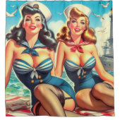  Sailor Pin Ups Douchegordijn (Voorkant)