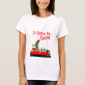 Sailor Sailor Sailing met Kerstmis T-shirt (Voorkant)