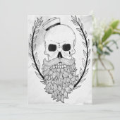 Sailor Schedel Halloween Kaart (Staand voorkant)