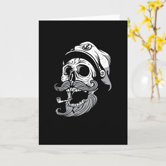 Sailor Skull Kaart (Gele Bloem)