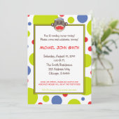 Sailor Sock Monkey Birthday Party Invitation Kaart (Staand voorkant)