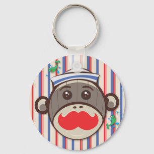 Sailor Sock Monkey Sleutelhanger