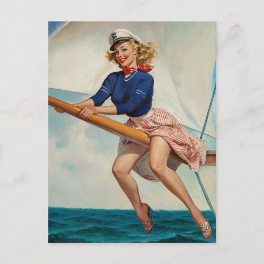 Sailor Spirit Pin Up Briefkaart (Voorkant)