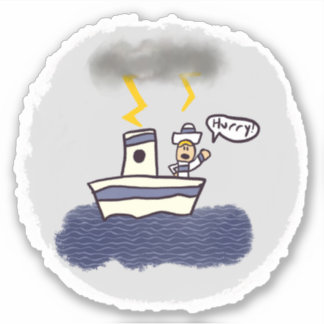 Sailor Storm Comic Book Style Sticker