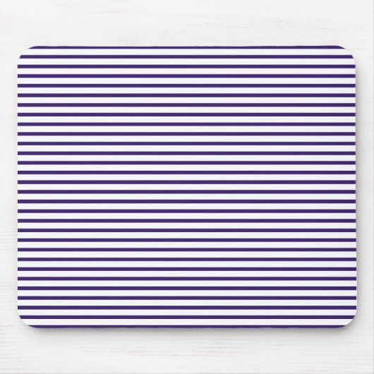 Sailor Stripes - Navy Blue en White Muismat (Voorkant)