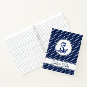 'Sailor Tales'-tekst Sjabloon Maritieme stijl Anch Notitieboek (Binnen)