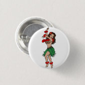 Sailor Tattoo - Hawaiian Hula Dancer - Button (Voorkant /achterkant)