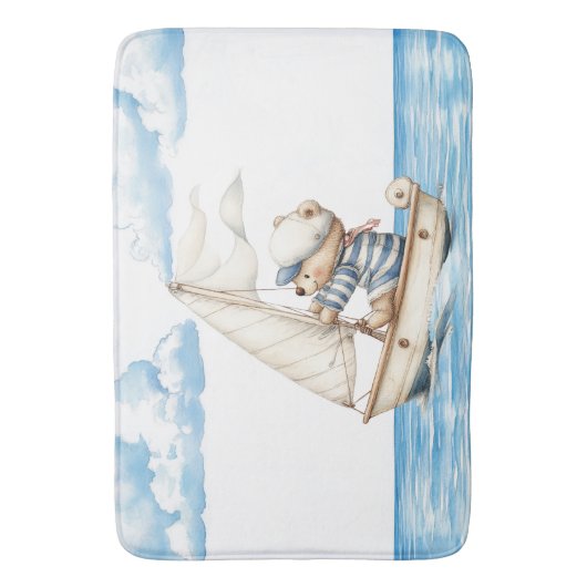 Sailor Teddy Bear Badmat (Voorkant Verticaal)