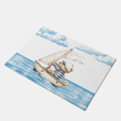 Sailor Teddy Bear Deurmat (Schuin)