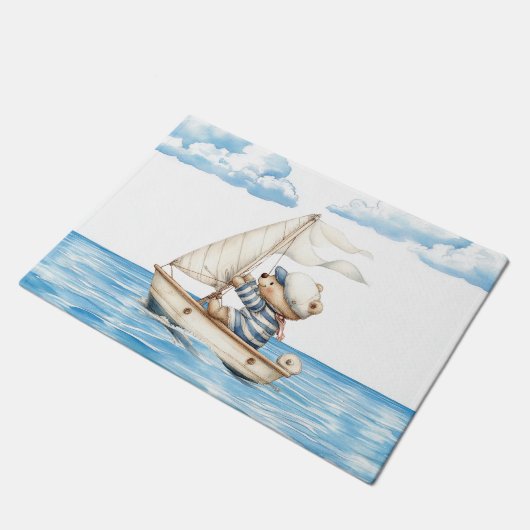 Sailor Teddy Bear Deurmat (Schuin)