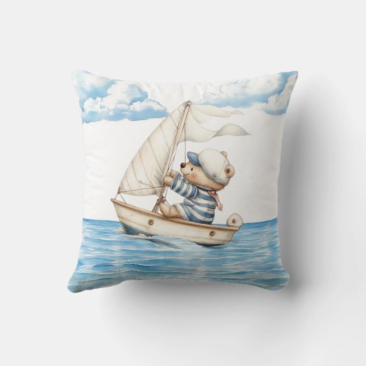 Sailor Teddy Bear Kussen (Achterkant)