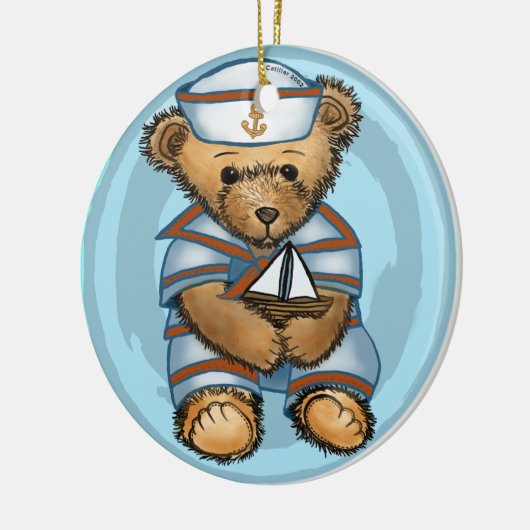 Sailor Teddy Bear Ornament (Links)