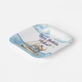 Sailor Teddy Bear verjaardagsfeestje Papieren Bordje (Gebogen)