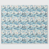 Sailor Theme Baby Boy Wrapping Papier (Vlak)