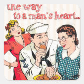  Sailor Vierkante Sticker (Voorkant)