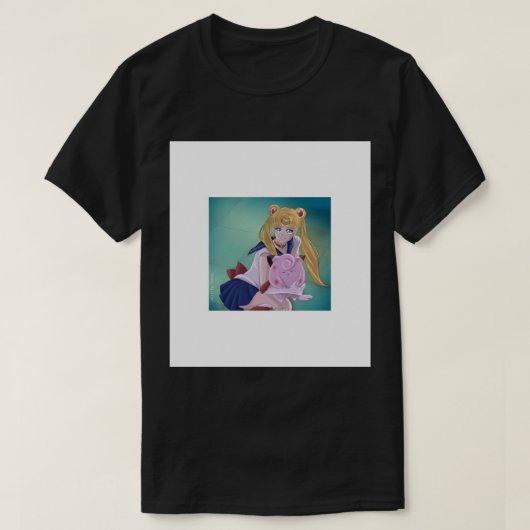 Sailormoon met Clefairy .png T-shirt (Design voorkant)