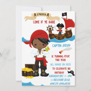 Sailors Birthday Invitation Kaart