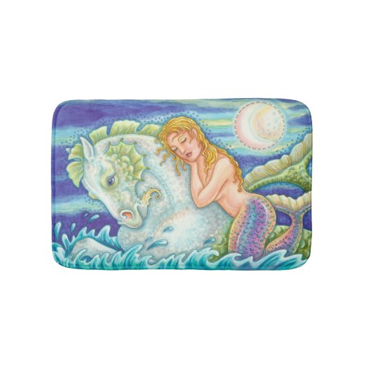 Sailor's Dream Mermaid SMALL BATH MAT Merhorse (Voorkant)
