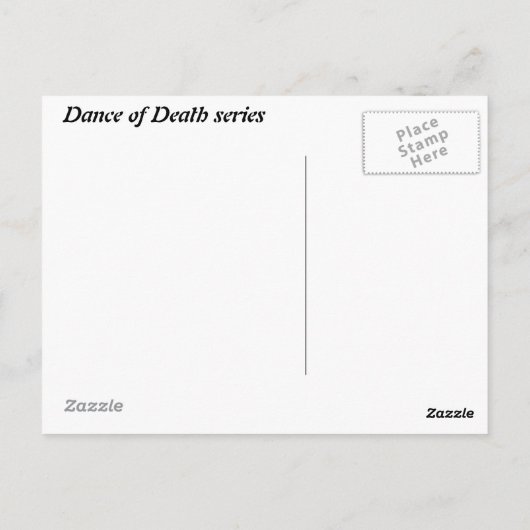 Sailors en Death briefkaart, verscheept Briefkaart (Achterkant)