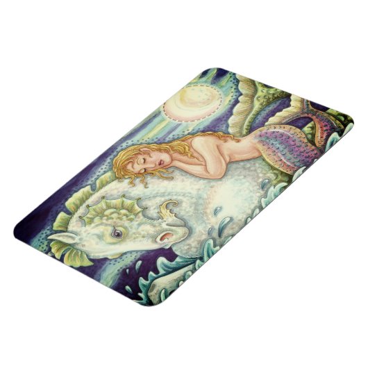 SAILOR'S FANTASY MERMAID RIDING MERHORSE, SEAHORSE MAGNEET (Linkerzijde)