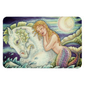 SAILOR'S FANTASY MERMAID RIDING MERHORSE, SEAHORSE MAGNEET (Horizontaal)