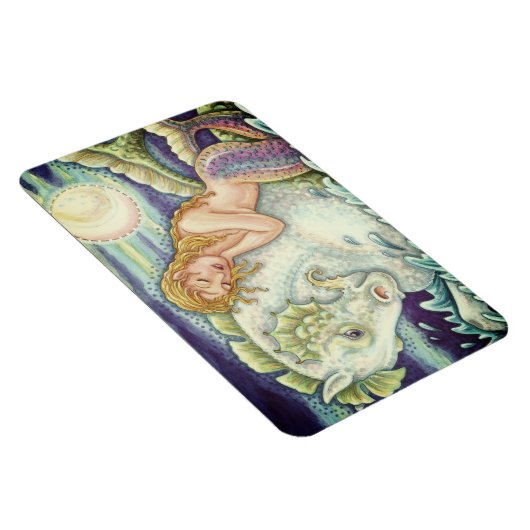 SAILOR'S FANTASY MERMAID RIDING MERHORSE, SEAHORSE MAGNEET (Rechterzijde)