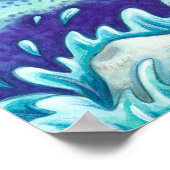 SAILOR'S FANTASY MERMAID RIDING MERHORSE, SEAHORSE POSTER (Hoek)