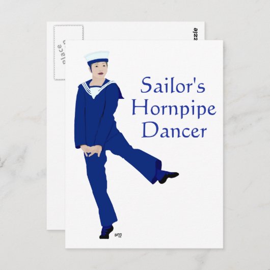 Sailors Hornpipe Dancer Briefkaart (Voorkant / Achterkant)
