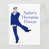 Sailors Hornpipe Dancer Briefkaart (Voorkant)