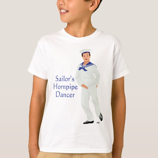 Sailors Hornpipe Highland Dancer T-shirt (Voorkant)