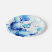 Sailor's Journey Nautical Boy Baby shower Papieren Bordje (Gekanteld)