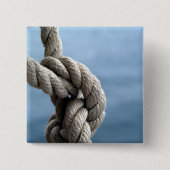 Sailor's Knot Vierkante Button 5,1 Cm (Voorkant)