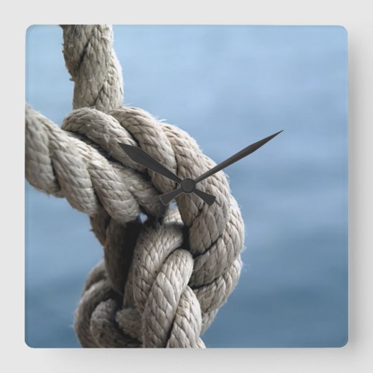 Sailor's Knot Vierkante Klok (Voorkant)