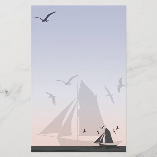 Sailors Sailboat Stationery Briefpapier (Voorkant)