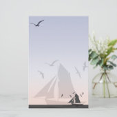 Sailors Sailboat Stationery Briefpapier (Staand voorkant)