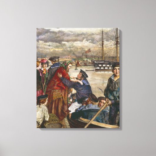 Sailors' Sweethearts and Wives (door John Lee) Canvas Afdruk (Voorkant)