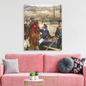 Sailors' Sweethearts and Wives (door John Lee) Canvas Afdruk (Insitu (Woonkamer))