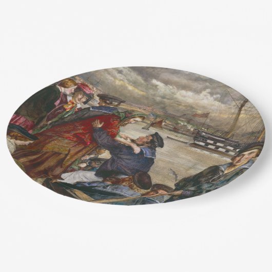 Sailors' Sweethearts and Wives (door John Lee) Papieren Bordje (Gekanteld)